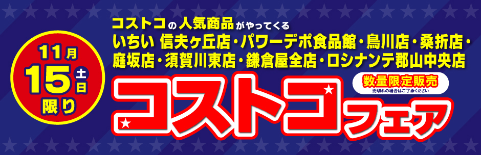 ［コストコフェア］11月15日（土）開催